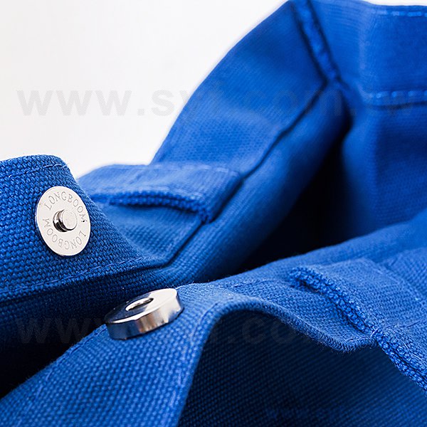 方型帆布袋-單色帆布印刷-藍色帆布手提袋-批發客製化帆布包-8646-5